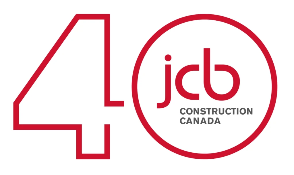 JCB Construction Canada - Logo 2025 Célébration40 Ans