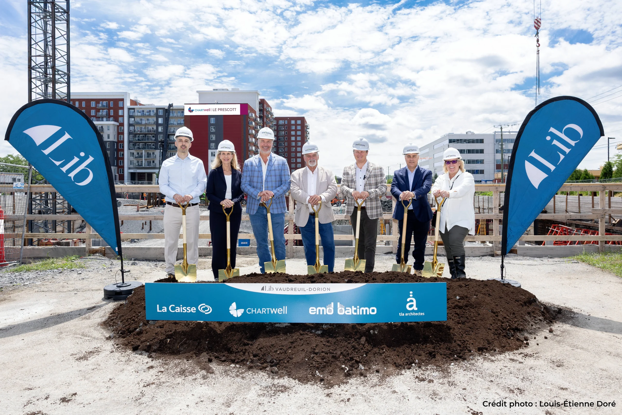 Construction EMD Batimo - LIB Vaudreuil-Dorion - Site Grands Batisseurs Nouvelles Juillet 2025